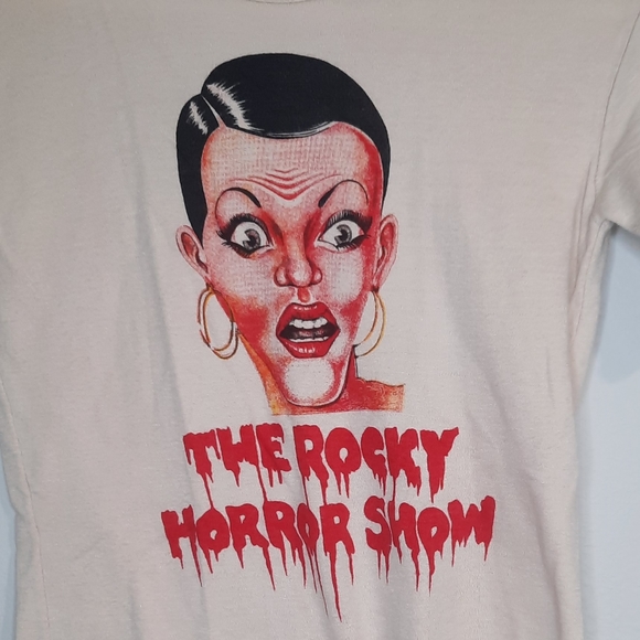 RARE! HTF! Vintage 70s The Rocky Horror Picture Show Movie Promo T-Shirt Size M - Picture 6 of 7